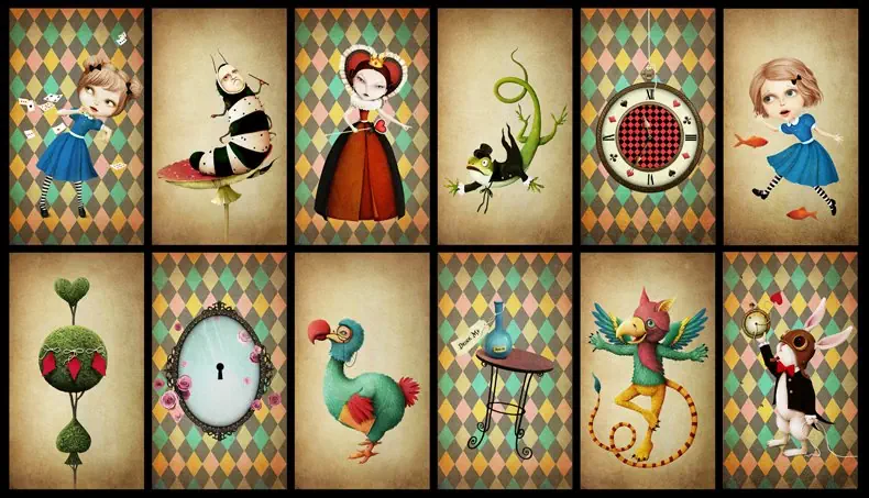DODO, RABBIT, QUEEN, LIZARD, KEYHOLE