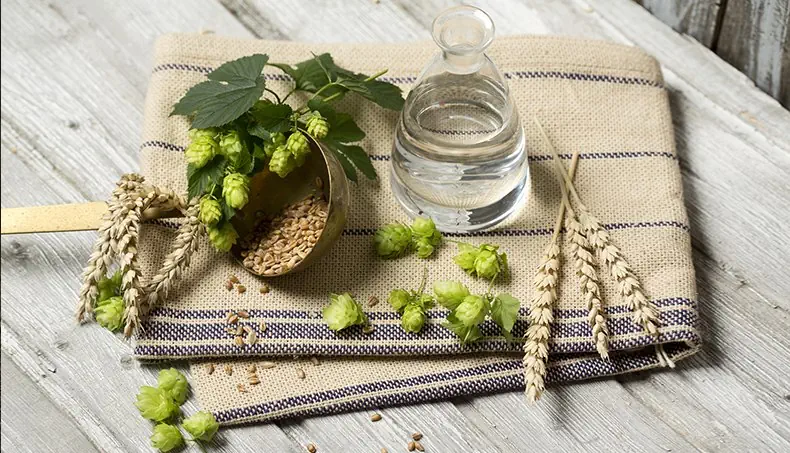 HOUBLON, EAU, LOUCHE, GRAIN, CARAFE
