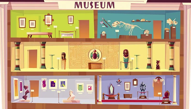 MUSEUM, SKELETON, MIDDLE AGES, EGYPT, SARCOPHAGUS