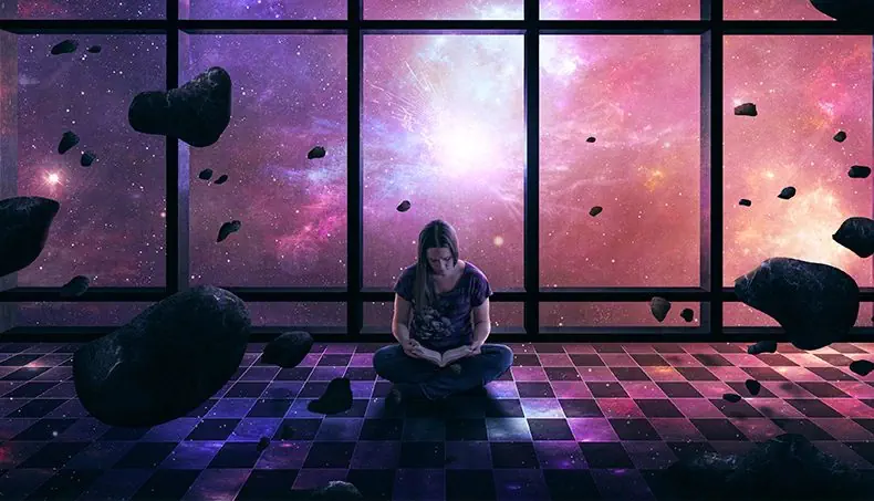 READING, FANTASY, ASTEROID, SPACE, GALAXY