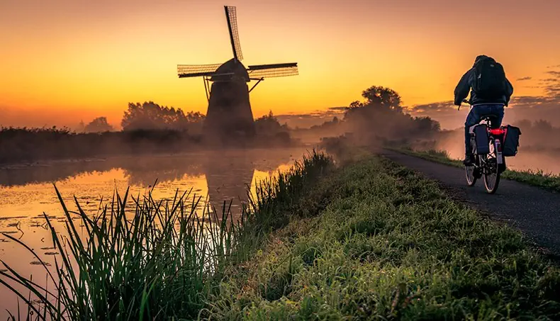 FOG, ROAD, MILL, BICYCLE, TRIP