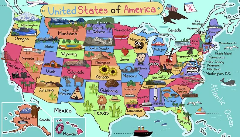 ALASKA, WHALE, FLORIDA, CACTUS, OCEAN