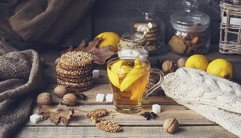 LIMÓN, AZÚCAR, NUECES, FRASCO, GALLETA