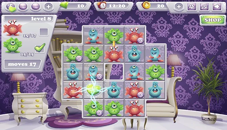 MONSTER, LEVEL, CHECKBOX, TIME, 
