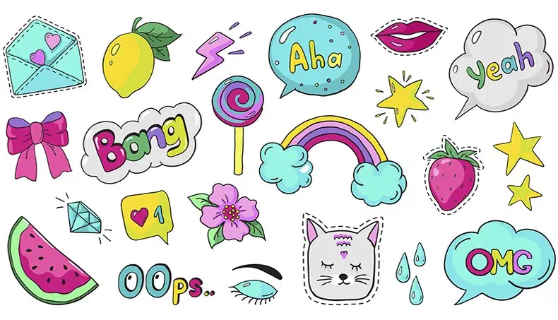 LEMON, DIAMOND, LIKE, ENVELOPE, DROP