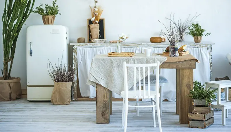 TABLECLOTH, FRIDGE, CACTUS, CHAIR, COTTON