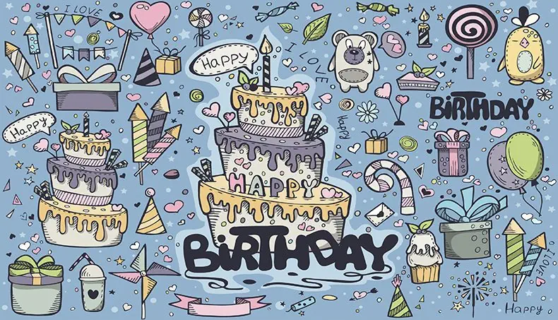CAKE, CANDLE, CUPCAKE, LOLLIPOP, BIRTHDAY