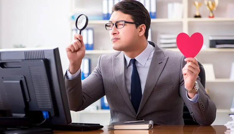 MAGNIFIER, NECKTIE, WATCH, HEART, GLASSES