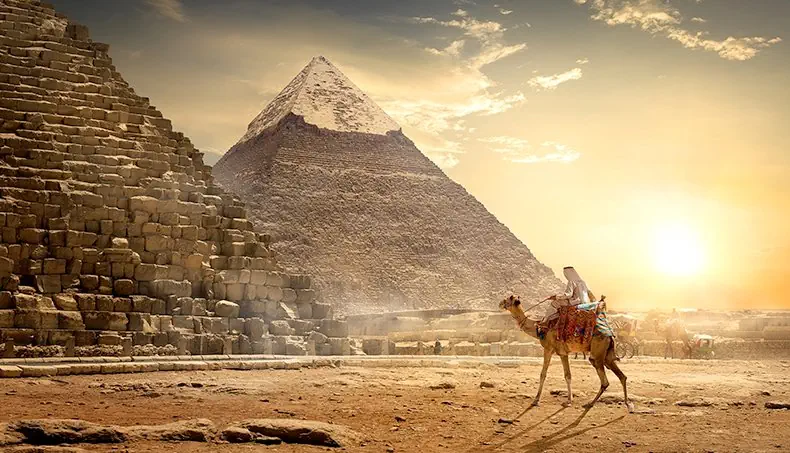 NOMAD, PYRAMID, DESERT, EGYPT, CAMEL