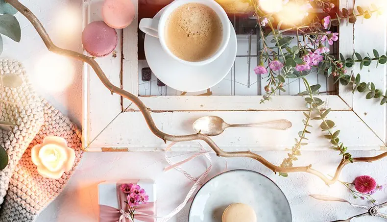 MACARONS, GLARE, TEASPOON, TWIG, SAUCER
