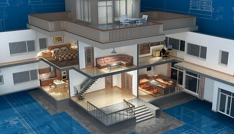 MODÈLE RÉDUIT, MAISON, PIÈCE, CHAMBRE, MEUBLES