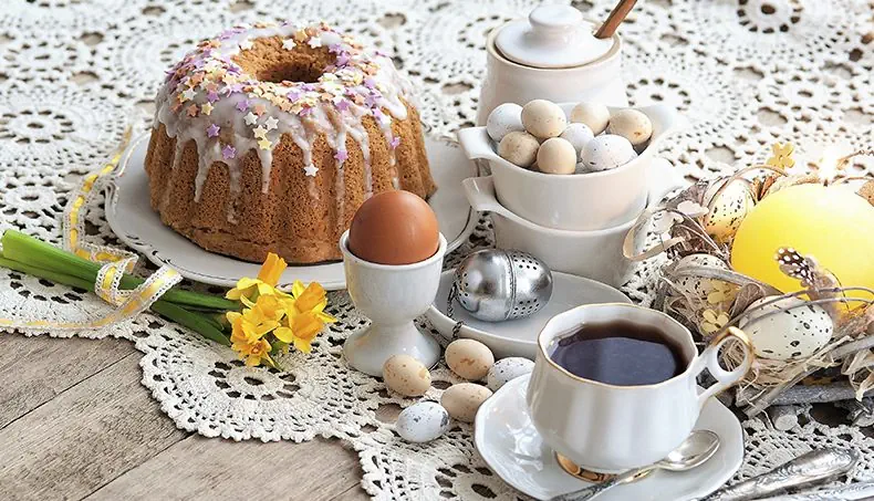 KULITSCH, HUEVOS, CINTA, HUEVO, CUCHARA DE TÉ