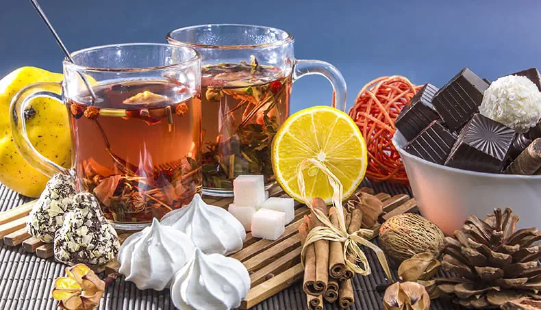 MERENGUE, TRUFA, AZÚCAR, TÉ, PIÑA