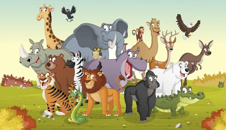 TIGER, LION, GORILLA, CROCODILE, BEAR