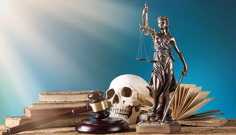 STATUE, JUSTICE, BALANCE, ÉPÉE, MARTEAU