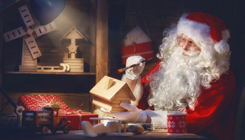 MOULIN, TRAÎNEAU, CADEAU, PÈRE NOËL, BARBE