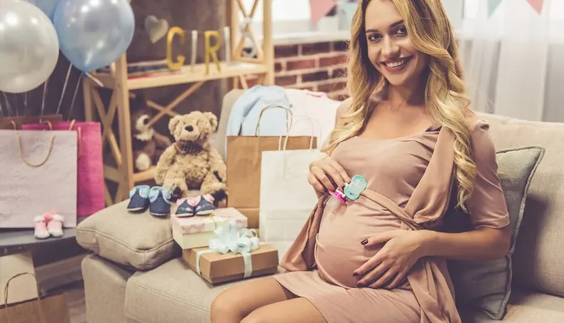 GROSSESSE, BOUCLE, BALLON, CHAUSSURE, SAC