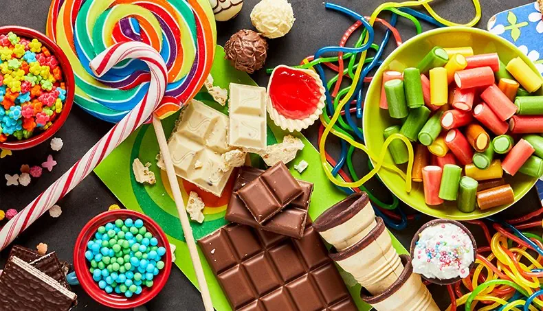 CHOCOLATE, SWEETS, WAFERS, LOLLIPOP, CANDIES