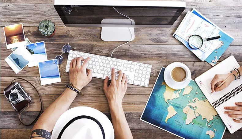 KEYBOARD, COFFEE, MAP, PHOTO, CAMERA