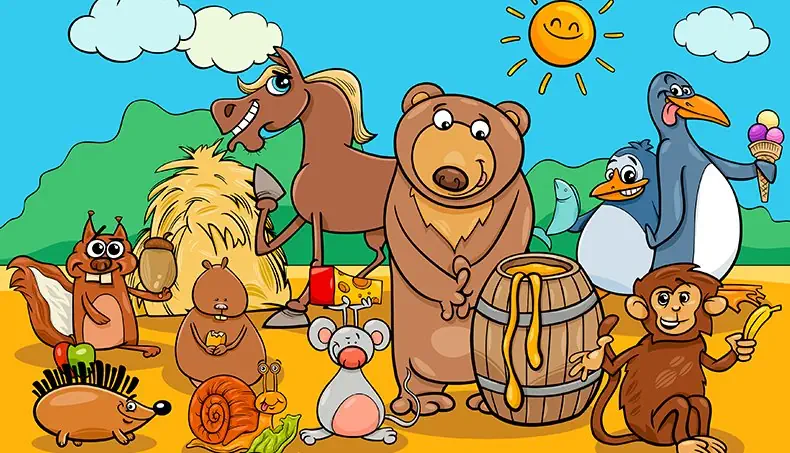 , MEL, RATOLÍ, PINGÜÍ, PLÀTAN