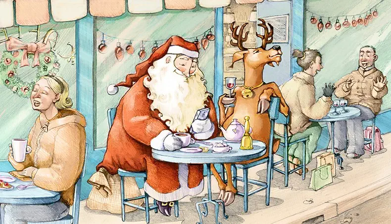 CASCABEL, CAFÉ, TÉ, SANTA CLAUS, RENO