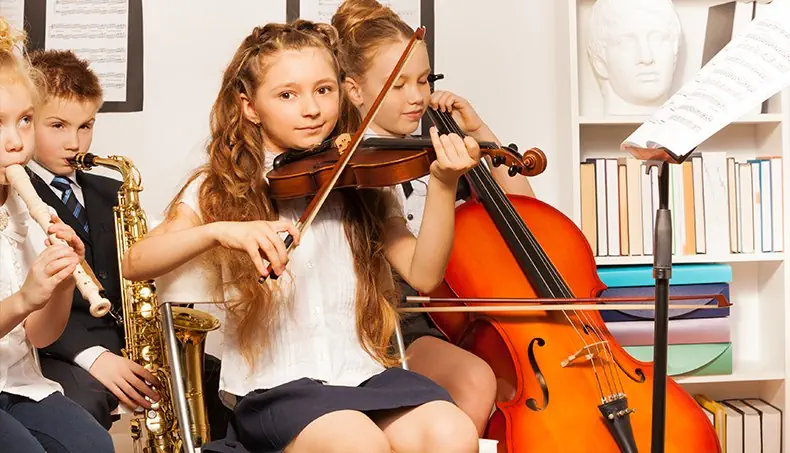 VIOLIN, CELLO, SAXOPHONE, VIOLIN BOW, BLOUSE