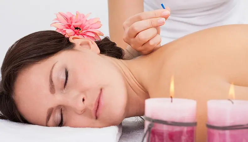 ACUPUNCTURE, CANDLEWICK, FLAME, CANDLE, BACK