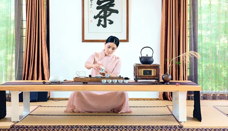 CEREMONIA, TATAMI, CARÁCTER, TÉ, TETERA