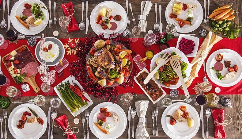 TABLEWARE, CHRISTMAS, DINNER, CELEBRATION, CARROTS