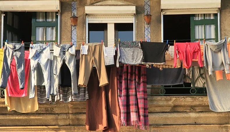 CLOTHESPIN, WRONG SIDE, JEANS, WINDOW, BLANKET