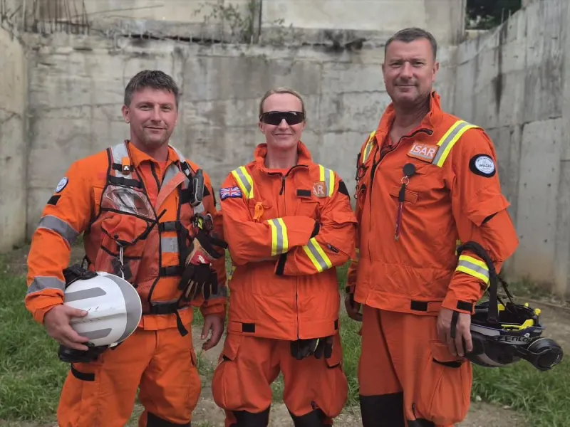 Firefighters from Lancashire fly to Venezuela to rescue people trapped after earthquakes