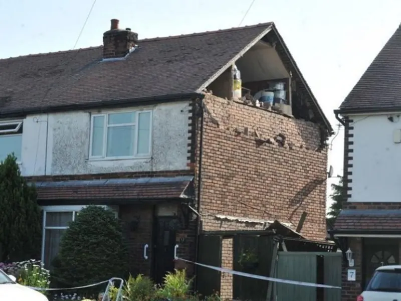 Gran crushed to death after house wall collapsed on top of her while she was hanging washing out