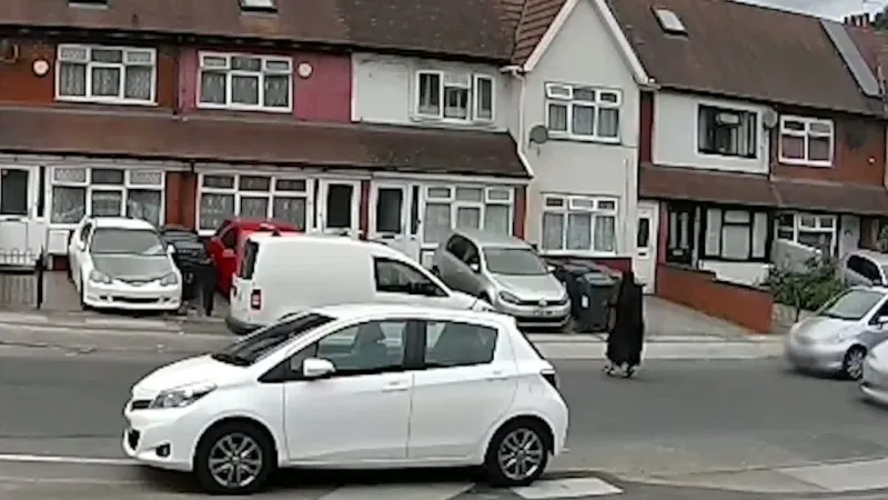 Harrowing moment woman is knocked down by hit-and-run driver in Birmingham