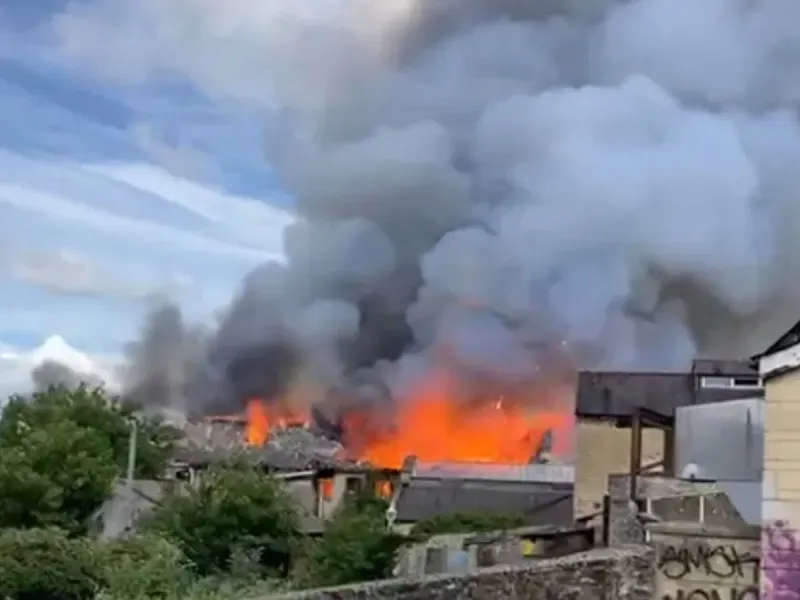 Frome fire RECAP: Huge blaze breaks out next to M&S store as warning issued