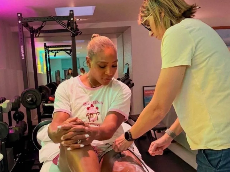 Serena Williams shares horror pictures of fluid as she pulls out of Wimbledon