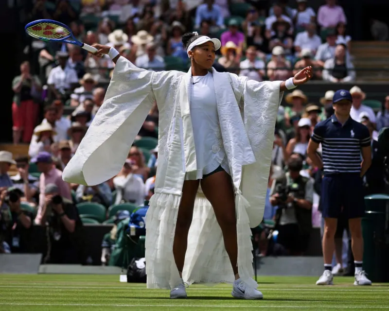 Wimbledon star banned from copying Naomi Osaka walk-on fashion show